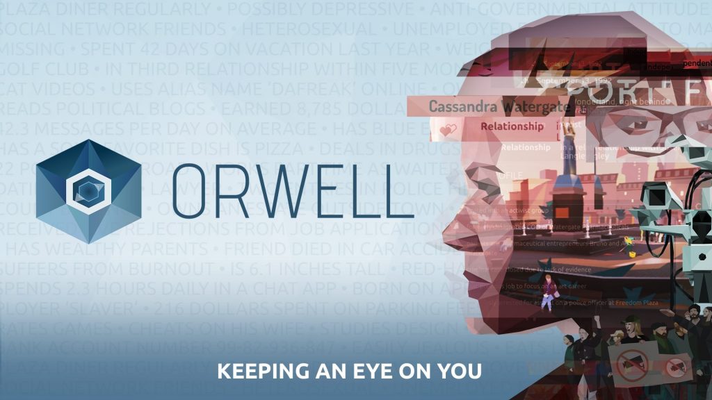 Bilderesultat for orwell keeping an eye on you